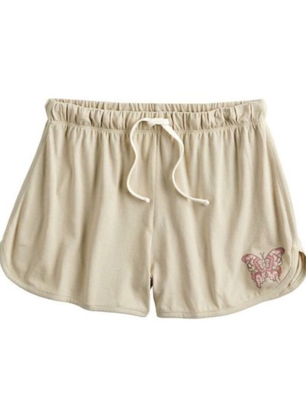 Fifth Sun butterfly screenprint shorts Woman’s size Small  coral brown c…